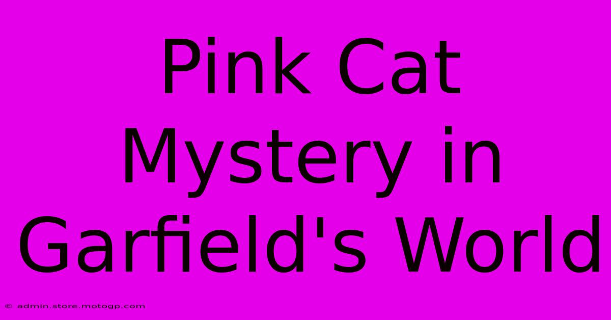 Pink Cat Mystery In Garfield's World