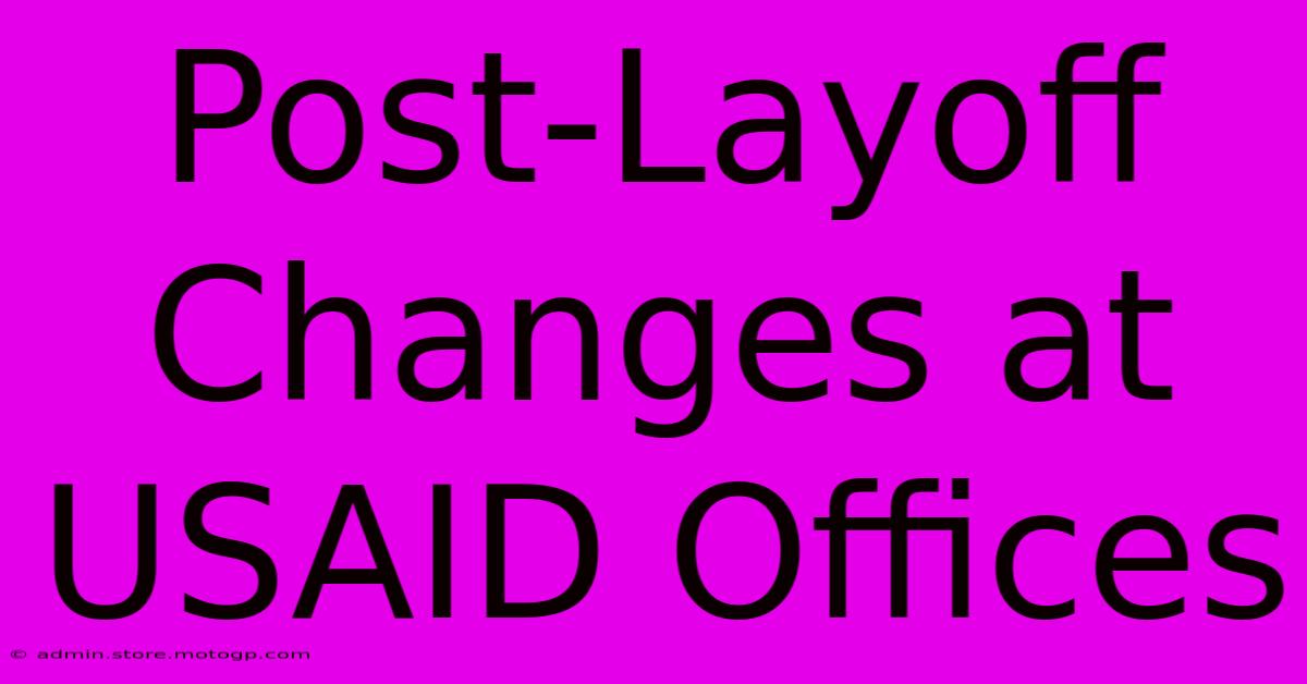 Post-Layoff Changes At USAID Offices