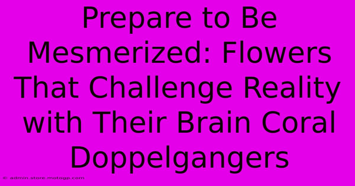 Prepare To Be Mesmerized: Flowers That Challenge Reality With Their Brain Coral Doppelgangers