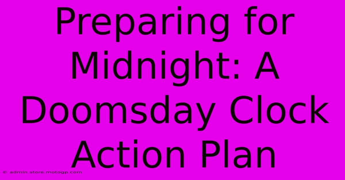 Preparing For Midnight: A Doomsday Clock Action Plan