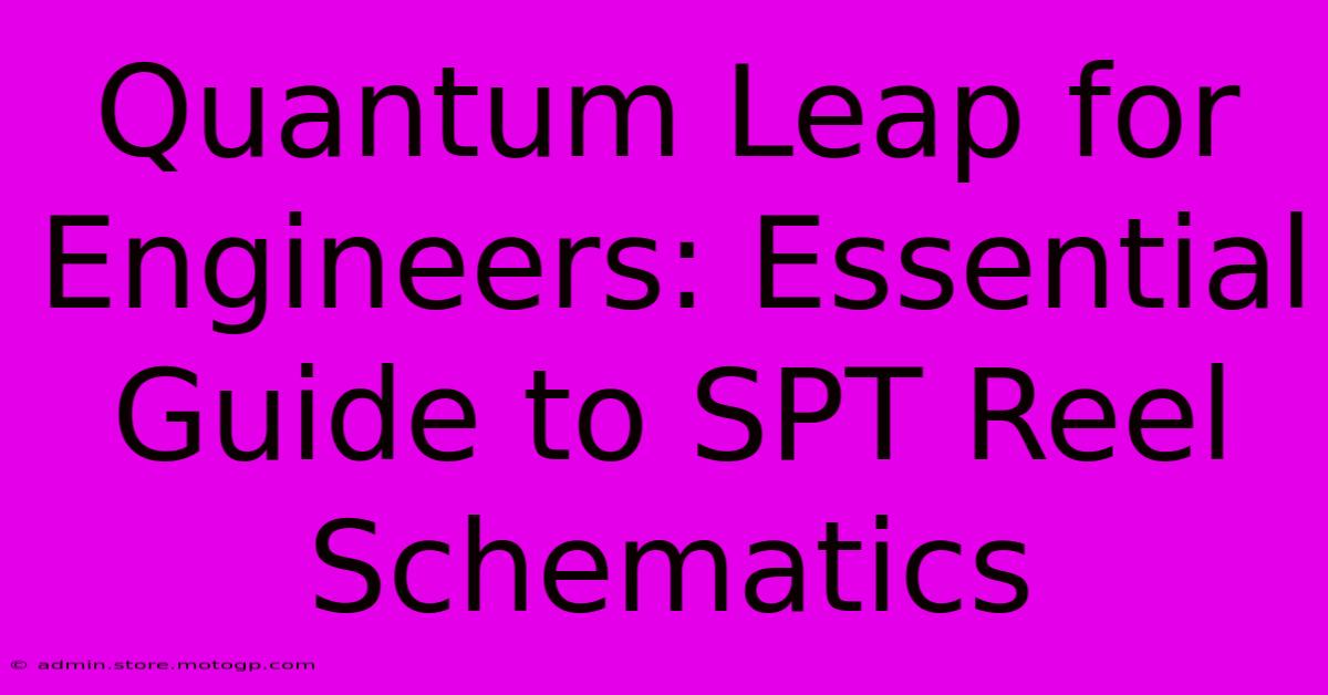 Quantum Leap For Engineers: Essential Guide To SPT Reel Schematics