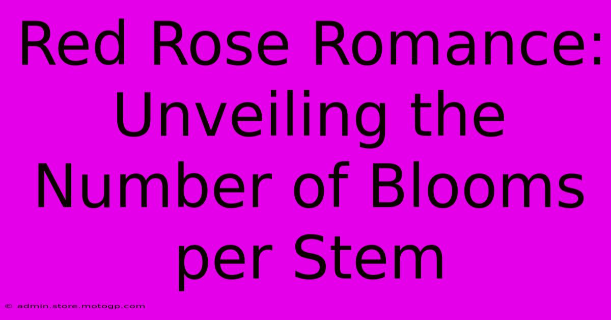 Red Rose Romance: Unveiling The Number Of Blooms Per Stem