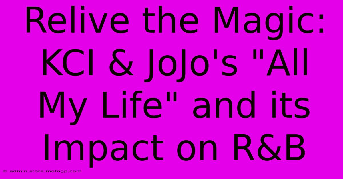 Relive The Magic: KCI & JoJo's 