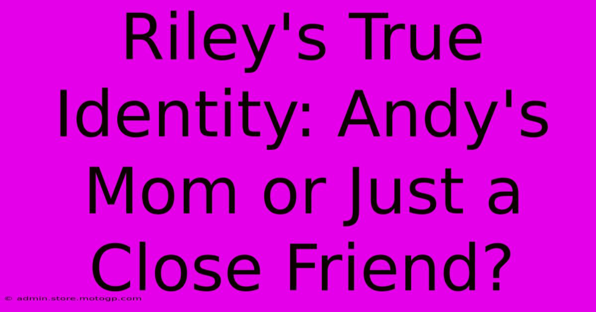 Riley's True Identity: Andy's Mom Or Just A Close Friend?