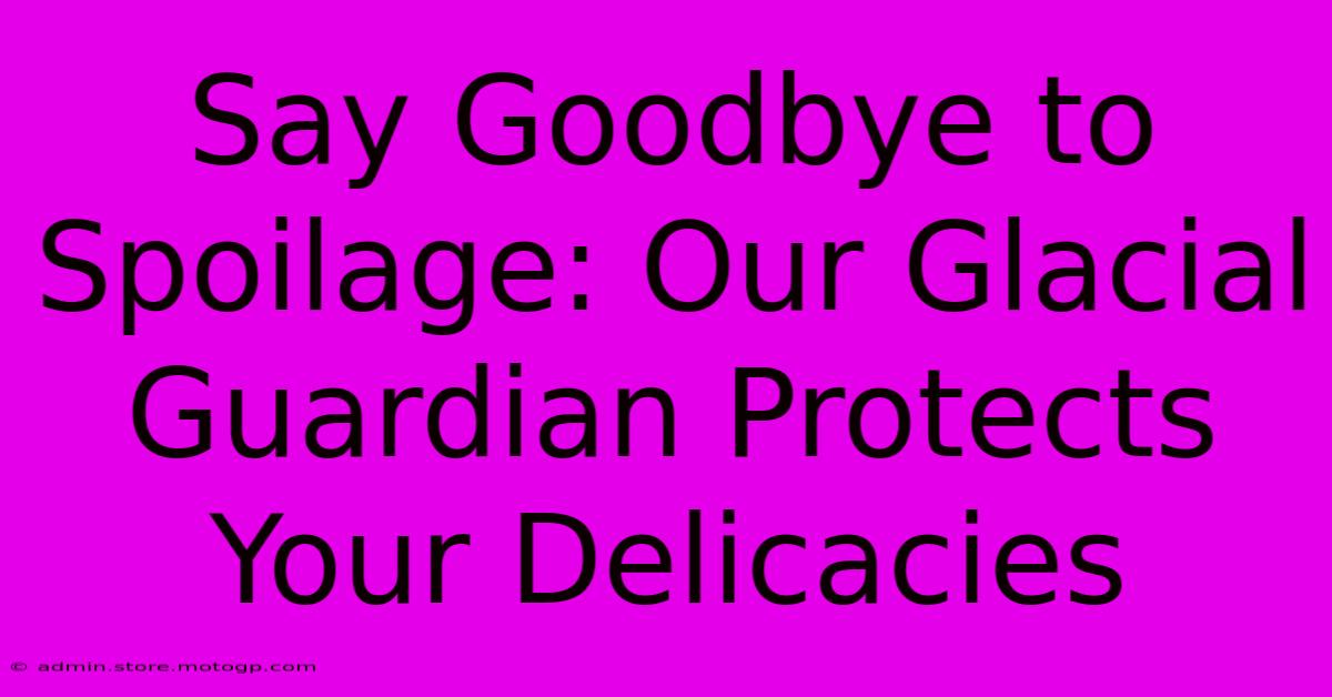 Say Goodbye To Spoilage: Our Glacial Guardian Protects Your Delicacies