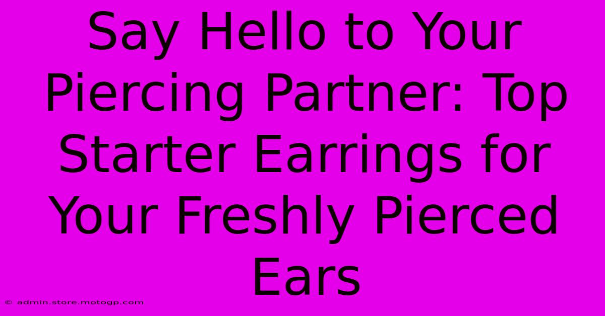 Say Hello To Your Piercing Partner: Top Starter Earrings For Your Freshly Pierced Ears