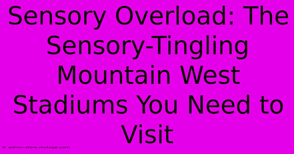 Sensory Overload: The Sensory-Tingling Mountain West Stadiums You Need To Visit