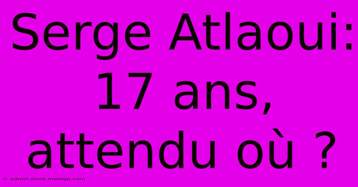 Serge Atlaoui: 17 Ans, Attendu Où ?