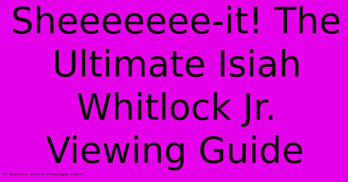 Sheeeeeee-it! The Ultimate Isiah Whitlock Jr. Viewing Guide