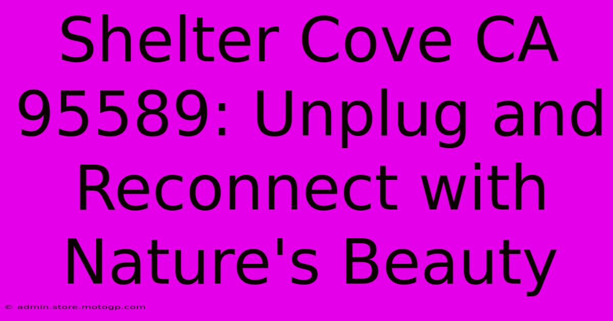 Shelter Cove CA 95589: Unplug And Reconnect With Nature's Beauty