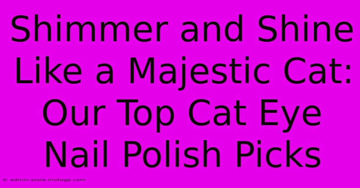 Shimmer And Shine Like A Majestic Cat: Our Top Cat Eye Nail Polish Picks