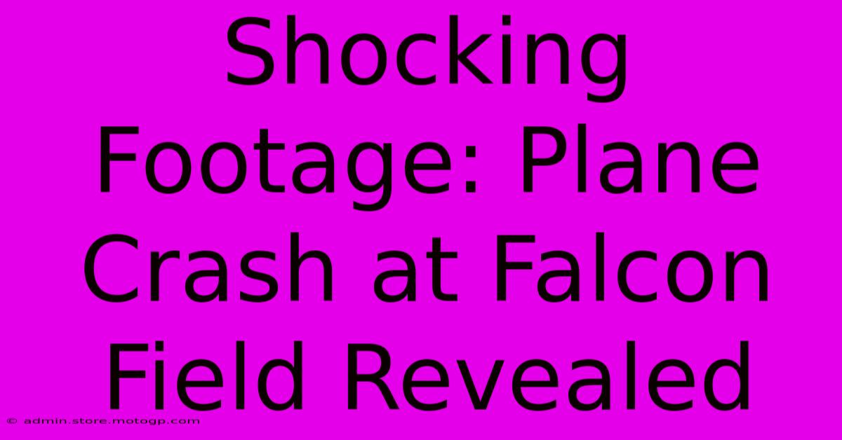 Shocking Footage: Plane Crash At Falcon Field Revealed