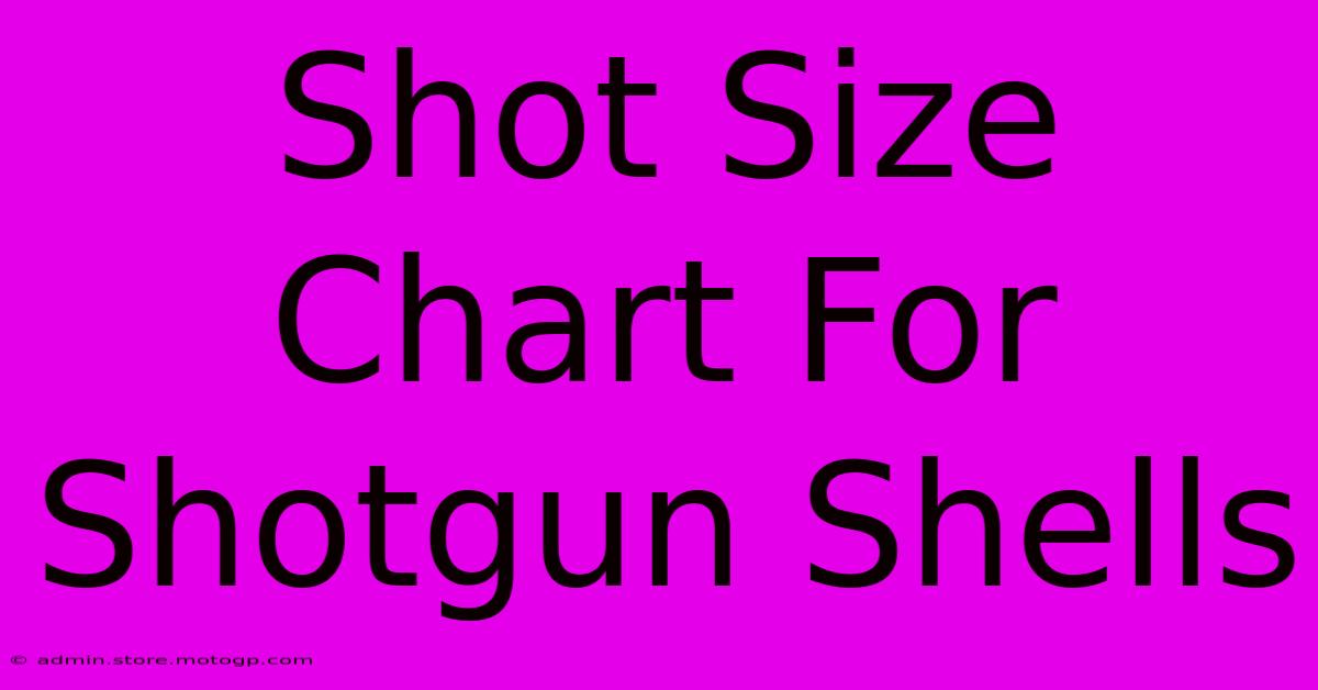 shot size chart for shotgun shells