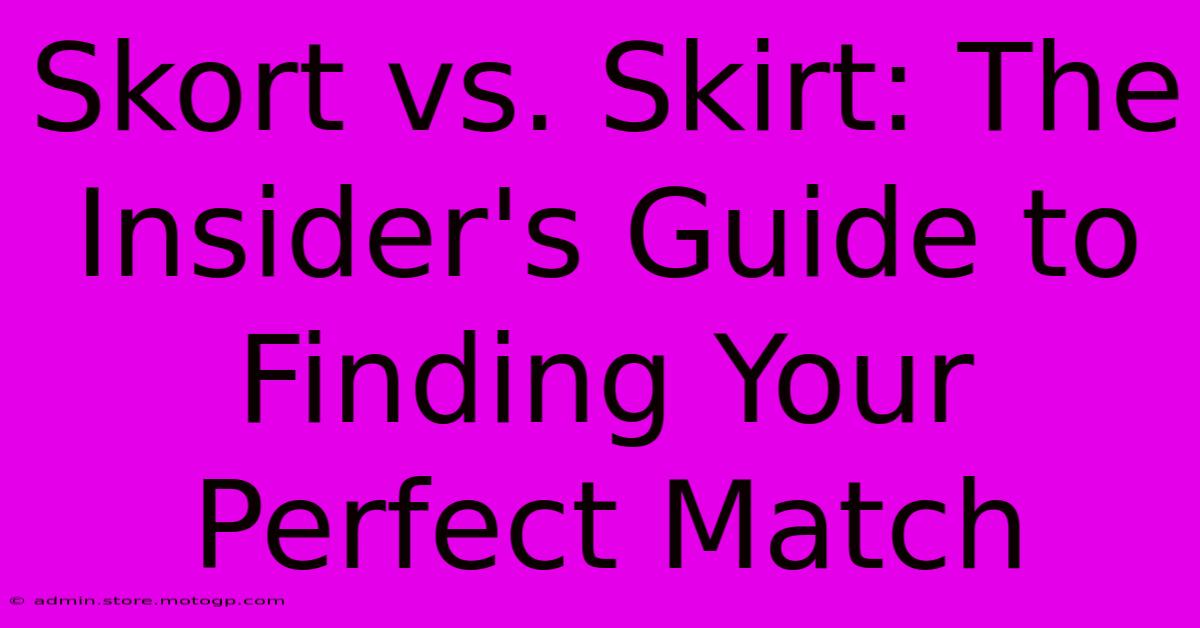 Skort Vs. Skirt: The Insider's Guide To Finding Your Perfect Match