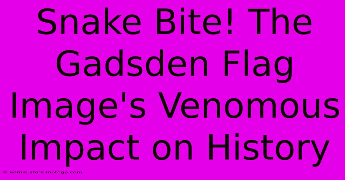 Snake Bite! The Gadsden Flag Image's Venomous Impact On History