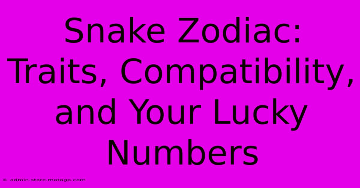 Snake Zodiac: Traits, Compatibility, And Your Lucky Numbers