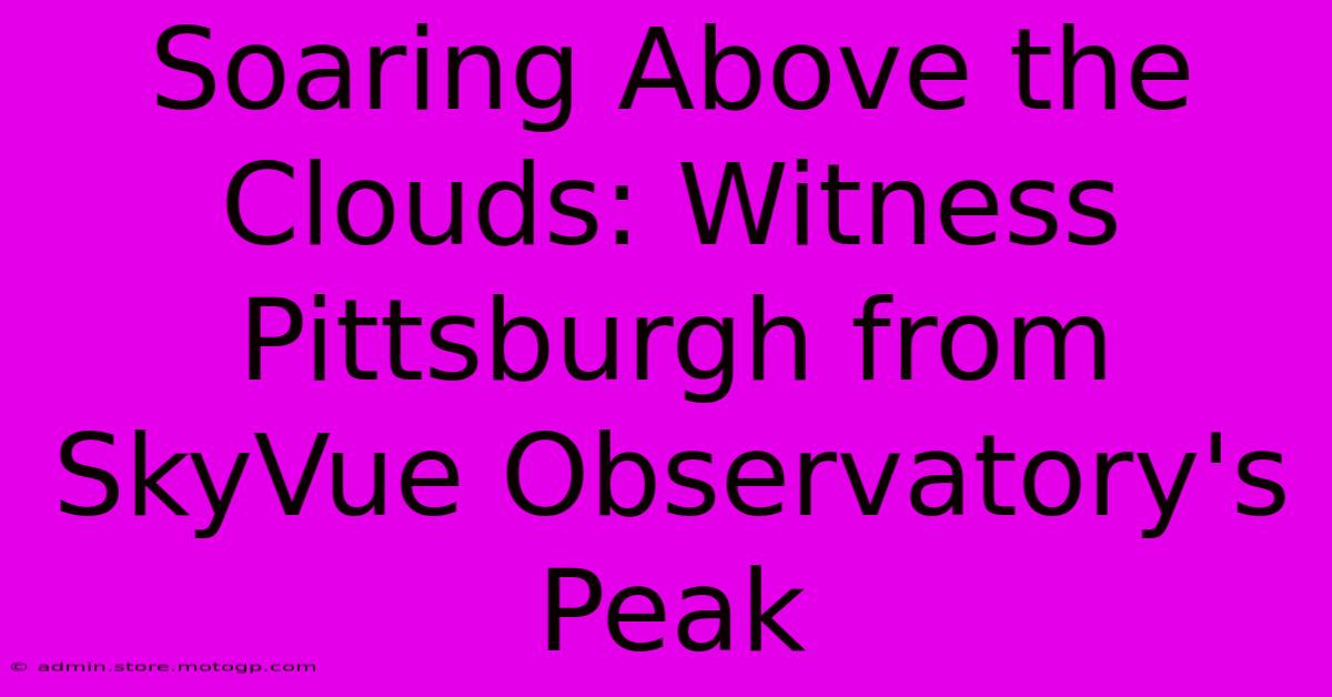 Soaring Above The Clouds: Witness Pittsburgh From SkyVue Observatory's Peak