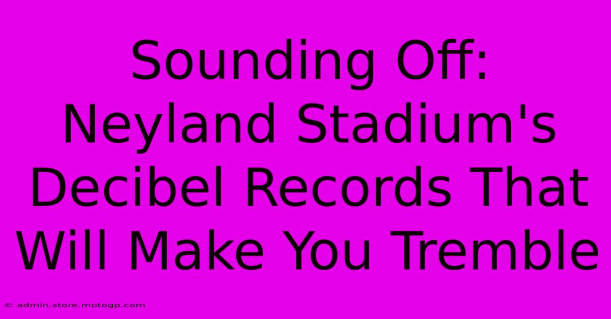 Sounding Off: Neyland Stadium's Decibel Records That Will Make You Tremble