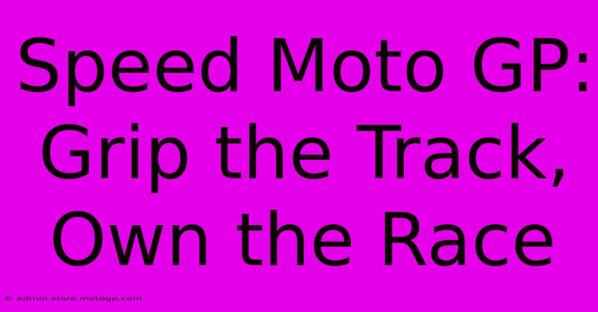 Speed Moto GP: Grip The Track, Own The Race