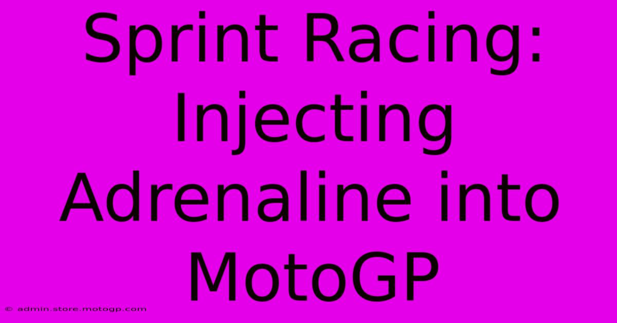 Sprint Racing: Injecting Adrenaline Into MotoGP