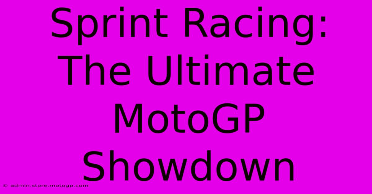 Sprint Racing: The Ultimate MotoGP Showdown