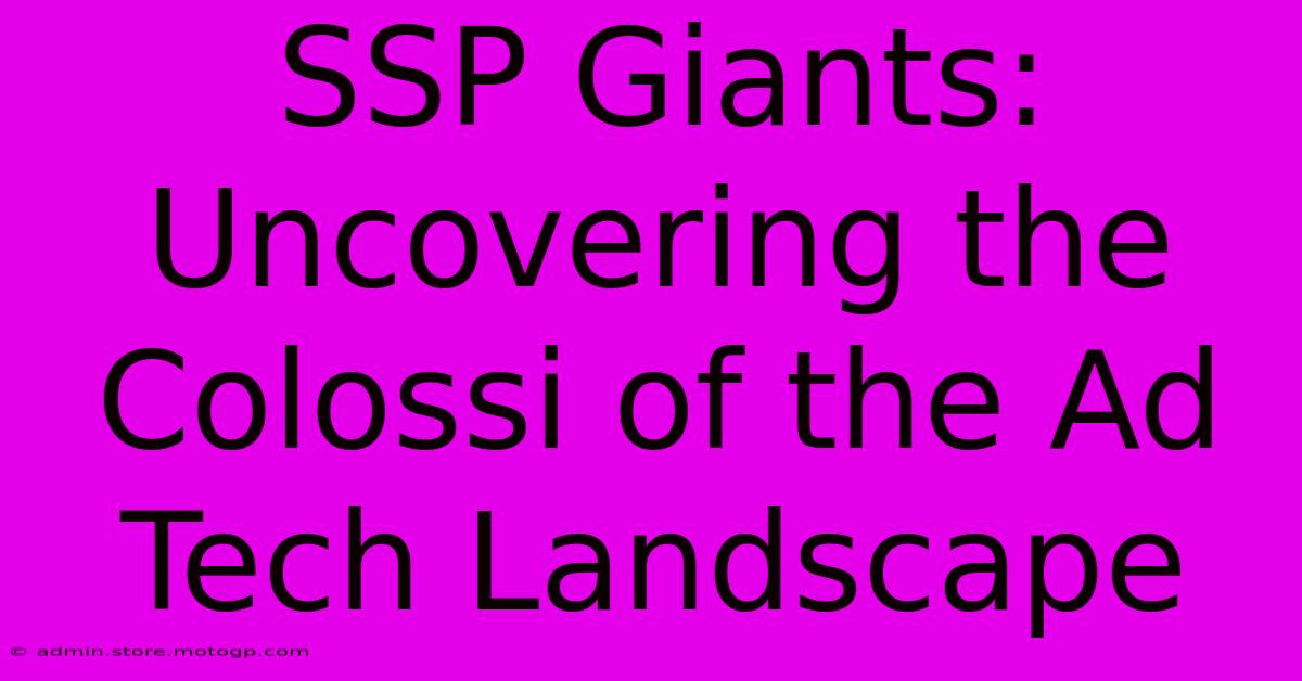 SSP Giants: Uncovering The Colossi Of The Ad Tech Landscape