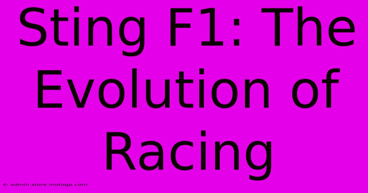 Sting F1: The Evolution Of Racing