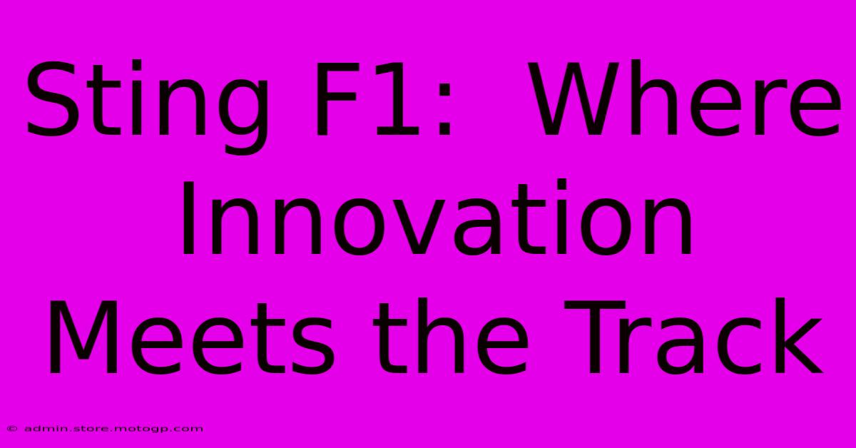 Sting F1:  Where Innovation Meets The Track