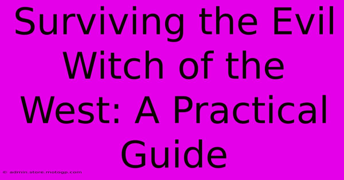 Surviving The Evil Witch Of The West: A Practical Guide