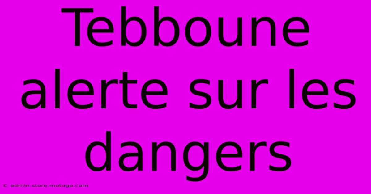 Tebboune Alerte Sur Les Dangers