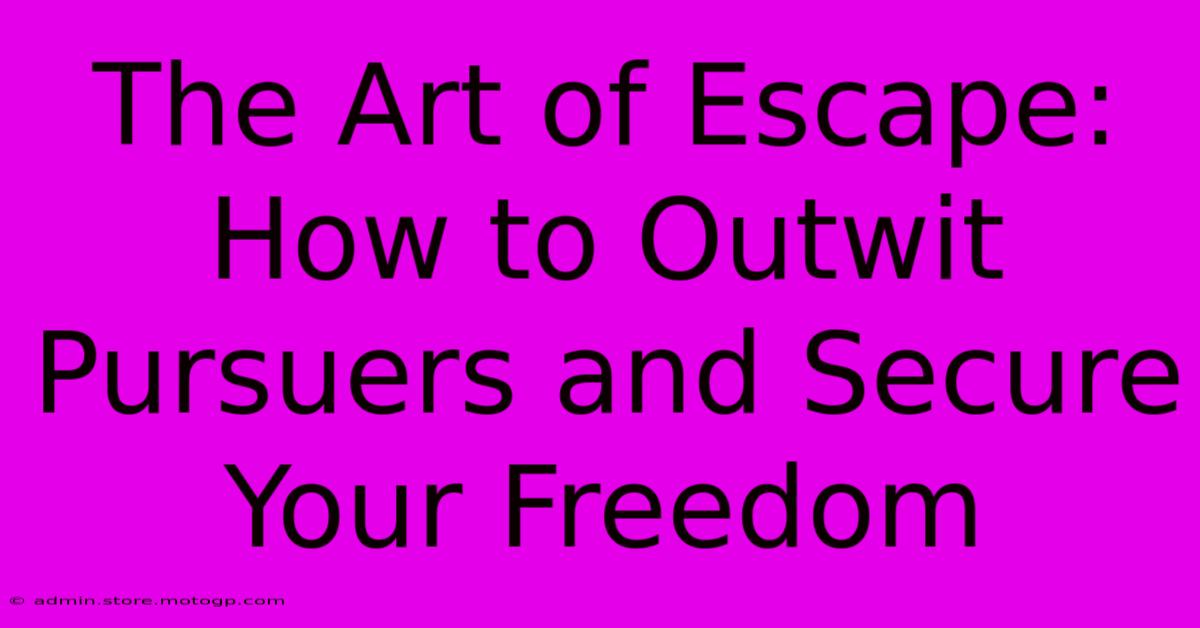 The Art Of Escape: How To Outwit Pursuers And Secure Your Freedom