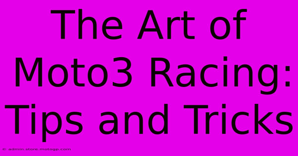 The Art Of Moto3 Racing: Tips And Tricks