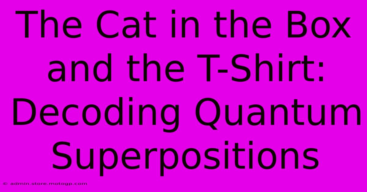 The Cat In The Box And The T-Shirt: Decoding Quantum Superpositions