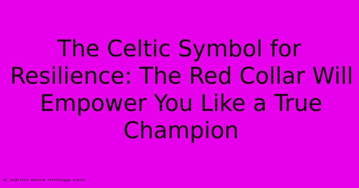 The Celtic Symbol For Resilience: The Red Collar Will Empower You Like A True Champion