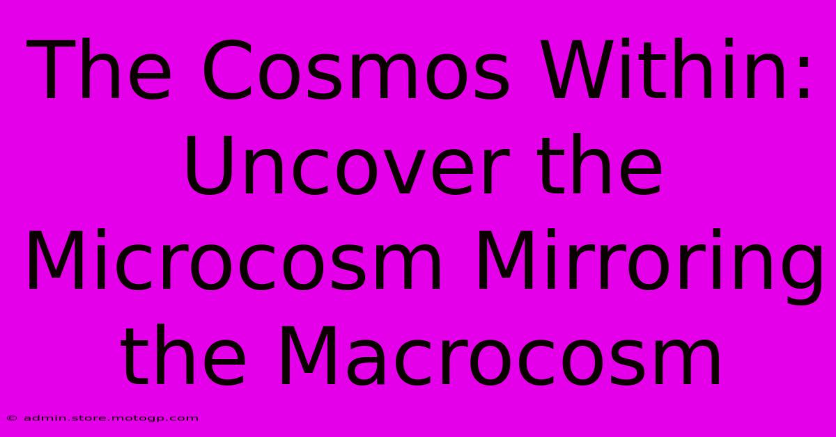 The Cosmos Within: Uncover The Microcosm Mirroring The Macrocosm