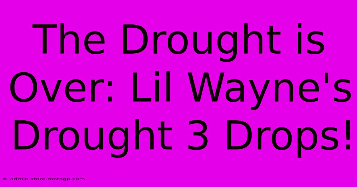 The Drought Is Over: Lil Wayne's Drought 3 Drops!