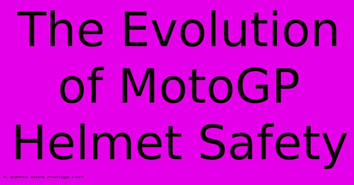 The Evolution Of MotoGP Helmet Safety