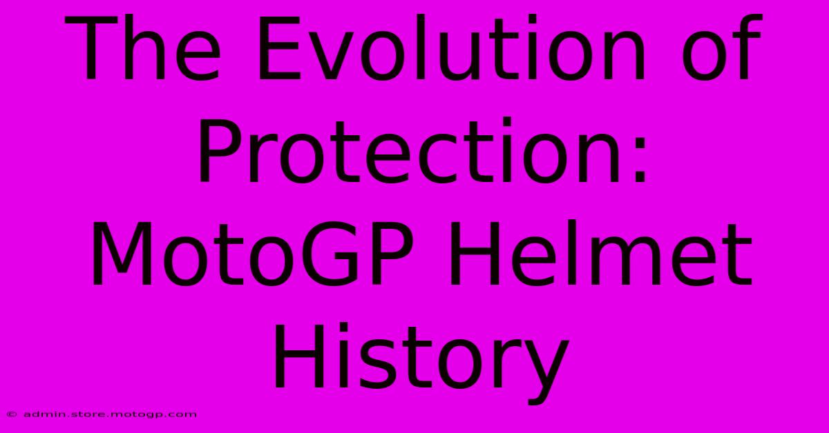 The Evolution Of Protection: MotoGP Helmet History