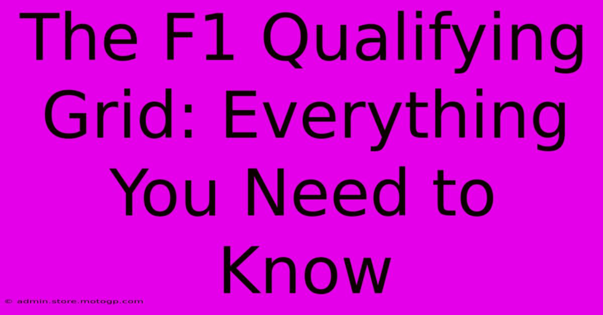 The F1 Qualifying Grid: Everything You Need To Know