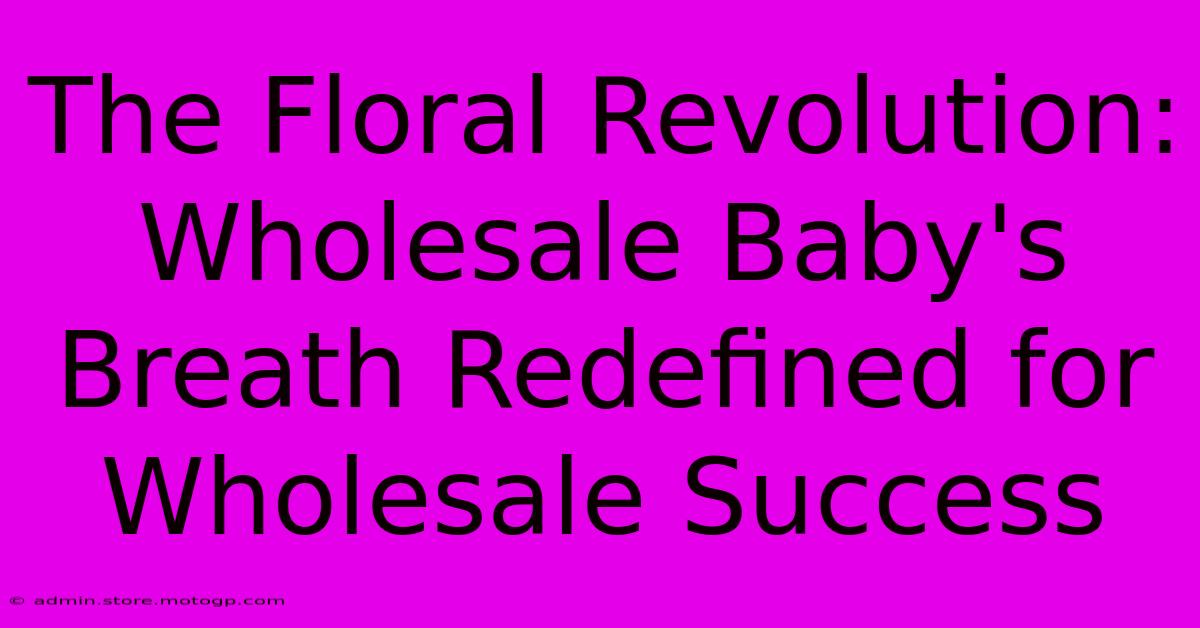 The Floral Revolution: Wholesale Baby's Breath Redefined For Wholesale Success