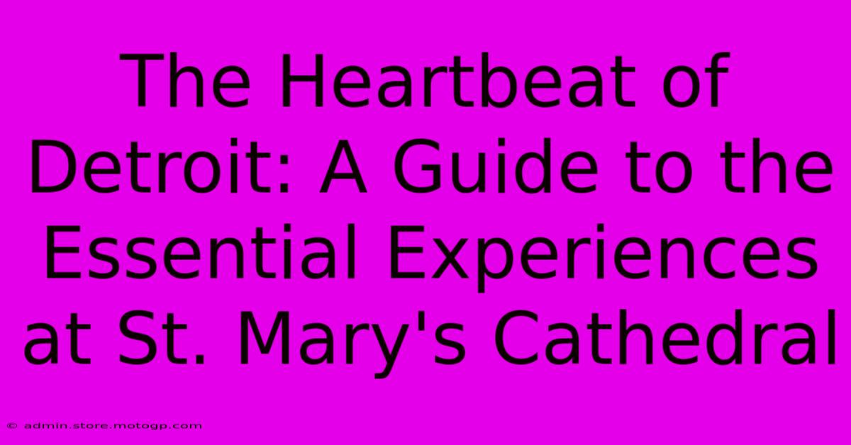 The Heartbeat Of Detroit: A Guide To The Essential Experiences At St. Mary's Cathedral