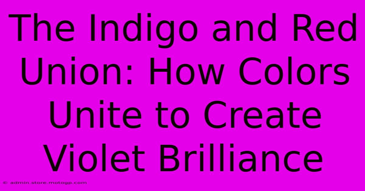 The Indigo And Red Union: How Colors Unite To Create Violet Brilliance