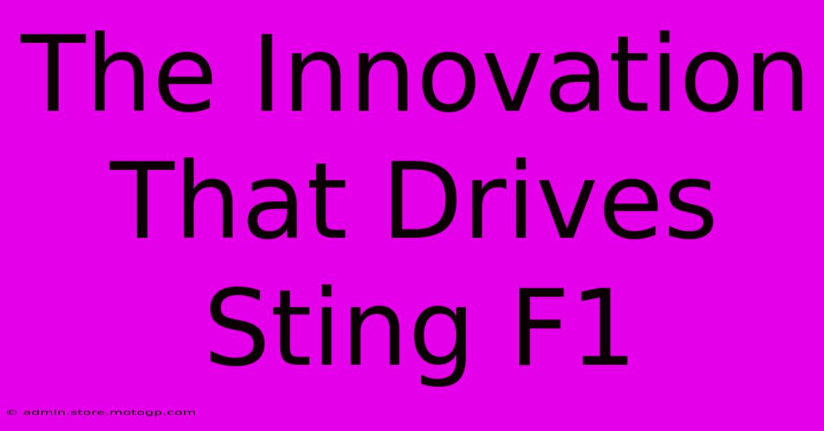 The Innovation That Drives Sting F1