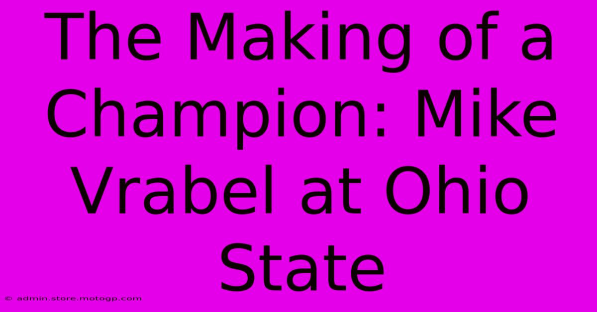 The Making Of A Champion: Mike Vrabel At Ohio State