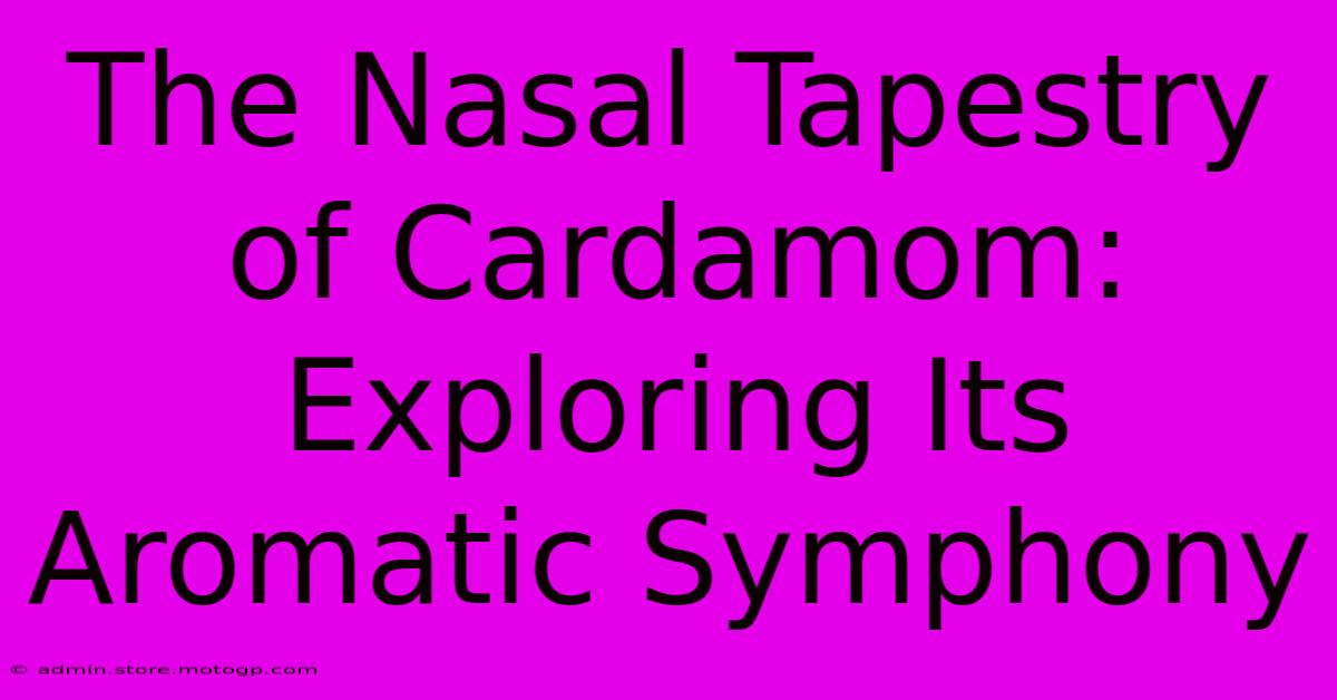 The Nasal Tapestry Of Cardamom: Exploring Its Aromatic Symphony