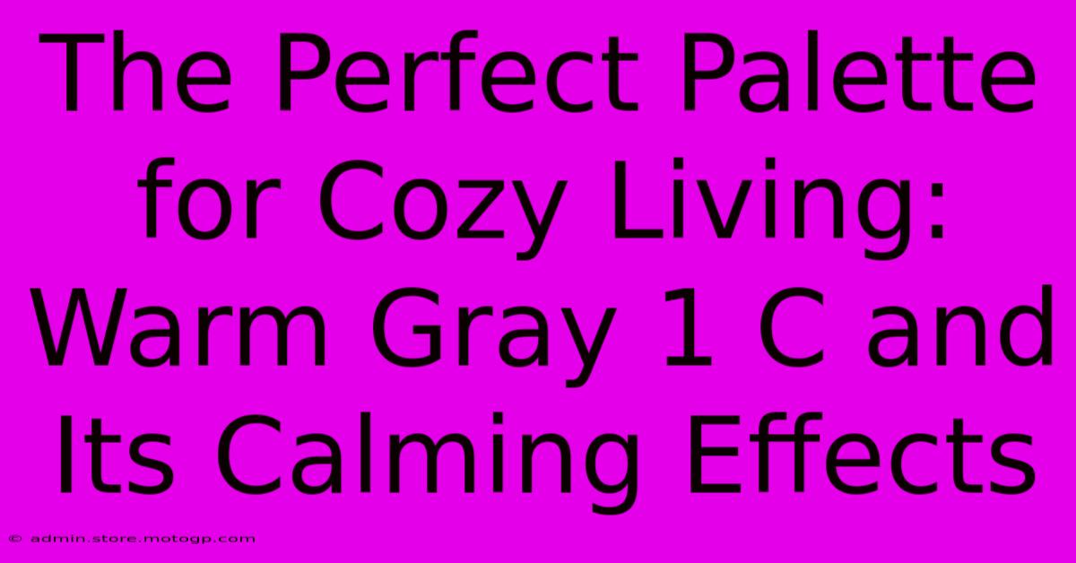 The Perfect Palette For Cozy Living: Warm Gray 1 C And Its Calming Effects