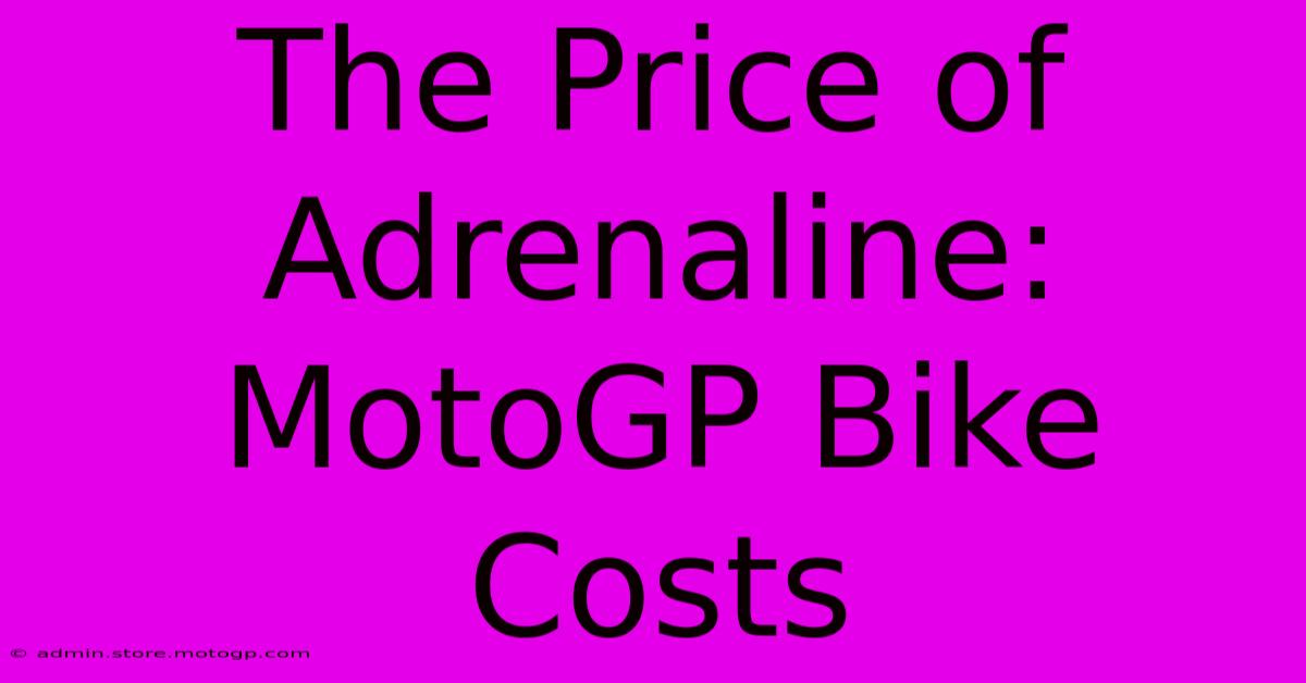 The Price Of Adrenaline: MotoGP Bike Costs