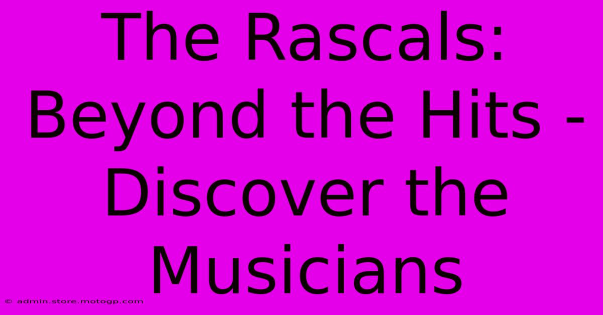 The Rascals: Beyond The Hits - Discover The Musicians