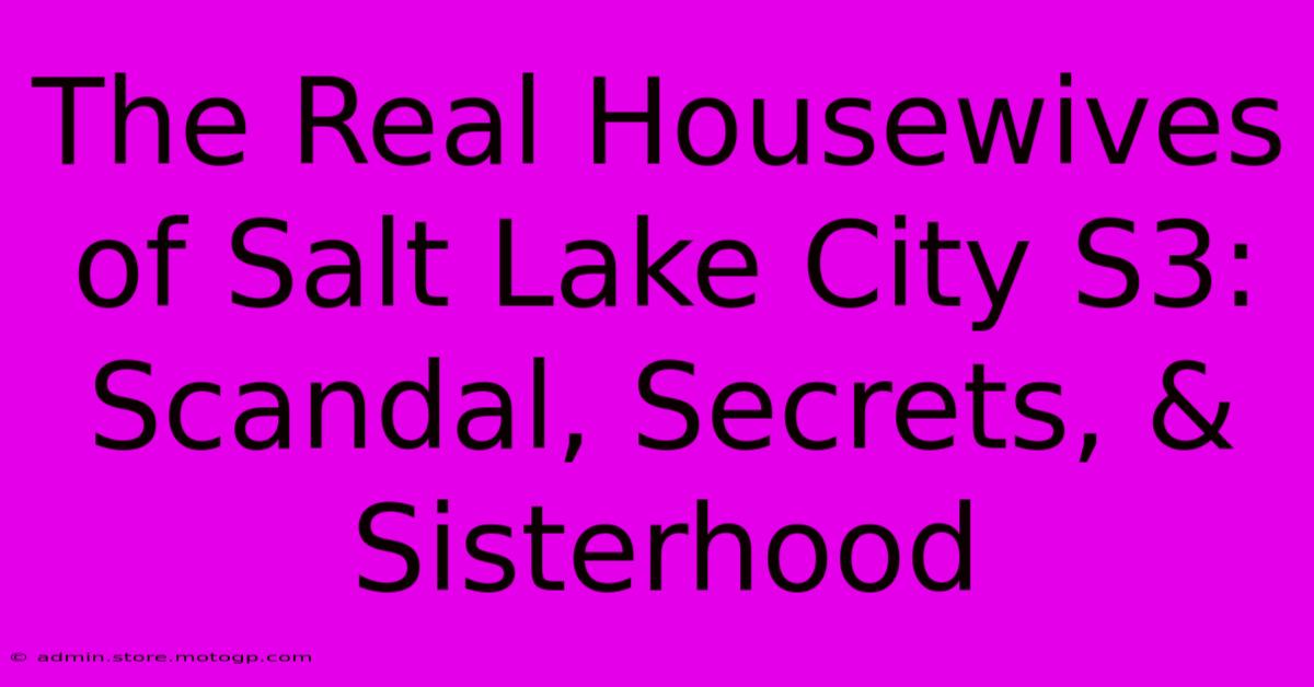 The Real Housewives Of Salt Lake City S3: Scandal, Secrets, & Sisterhood