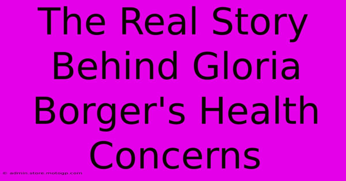 The Real Story Behind Gloria Borger's Health Concerns